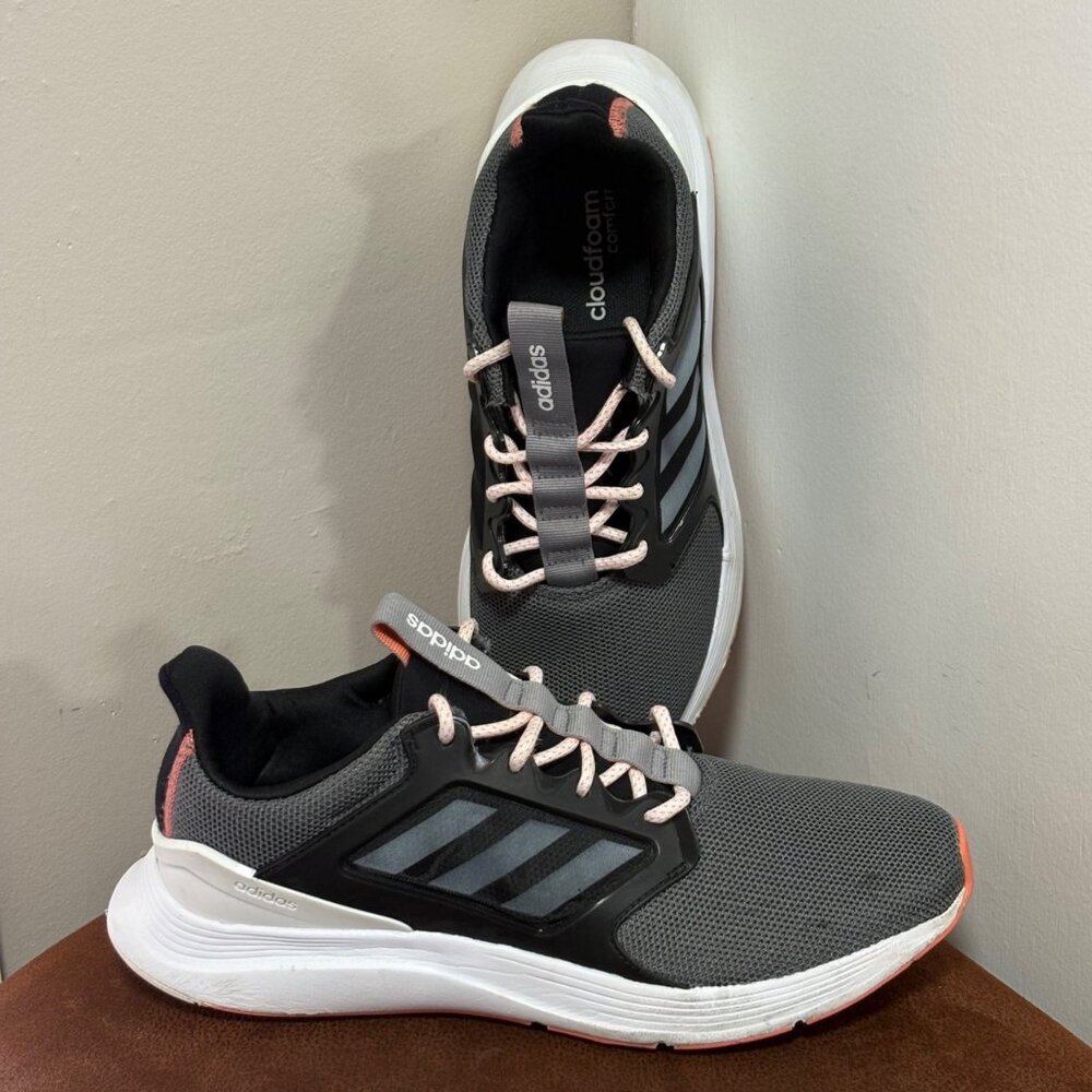 Adidas Womens EE9941 Core Black Gray Energyfalcon X Mesh Size 10 Running Shoes